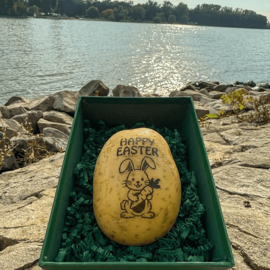 Oster Kartoffeln - Oster Deko mal anders - Kartoffeln Statt Eier - Kartoffel Geflüster