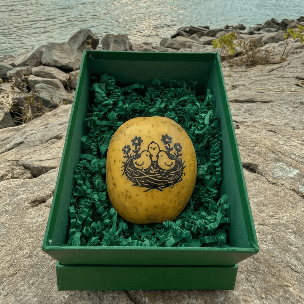 Oster Kartoffeln - Oster Deko mal anders - Kartoffeln Statt Eier - Kartoffel Geflüster