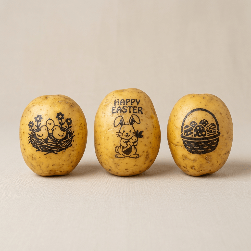 Oster Kartoffeln - Oster Deko mal anders - Kartoffeln Statt Eier - Kartoffel Geflüster